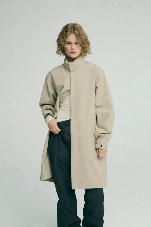 H2O - Rømø Lw Rain Long Jacket - 1034 Warm Grey Regnjakker 