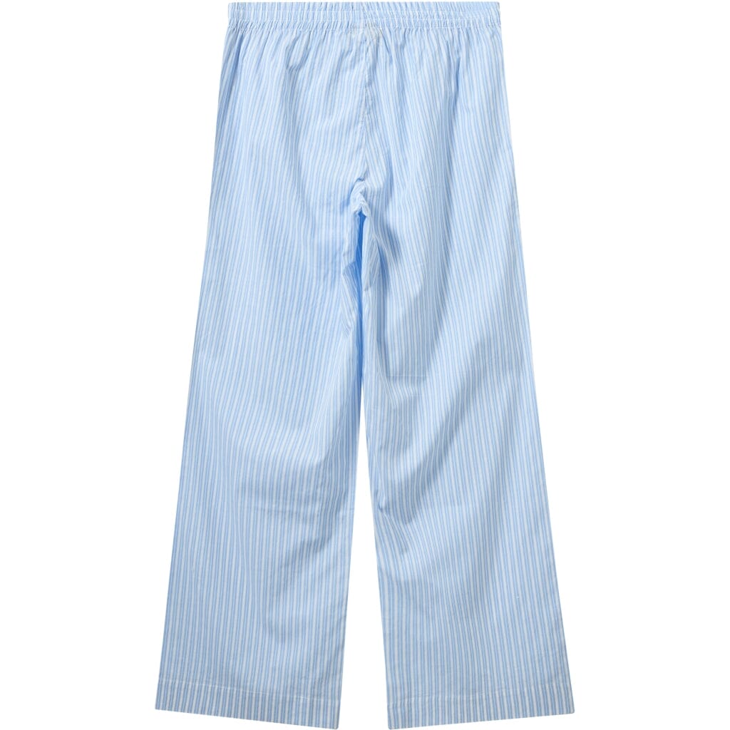 H2O - Rønne Essential Pajamas Pants 100166 - 7092 - Light Blue/White Bukser 