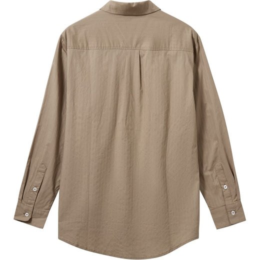 H2O - Rønne Essential Pajamas Shirt L/S 101018-1 - 3547 - Latte Skjorter 