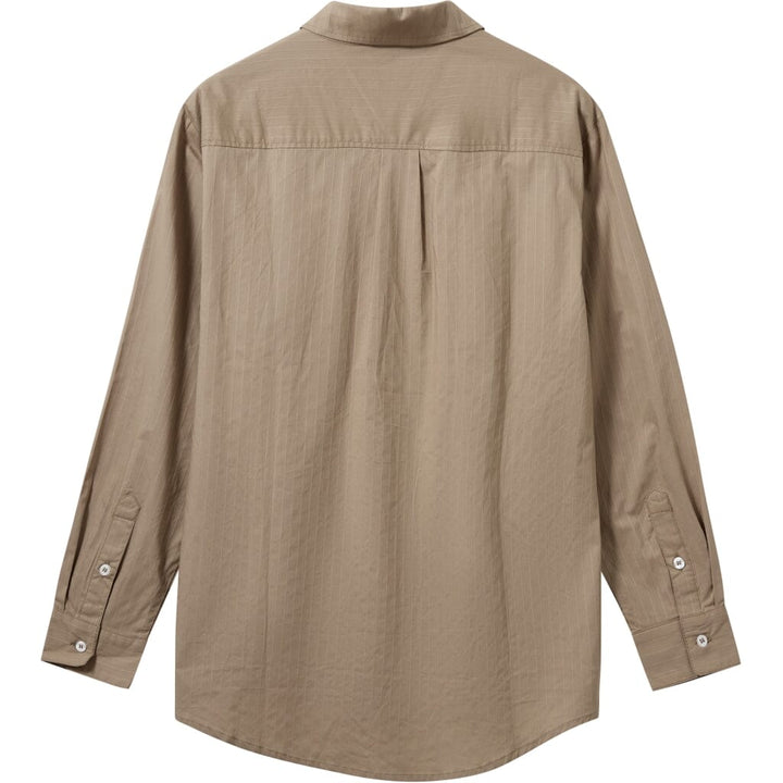 H2O - Rønne Essential Pajamas Shirt L/S 101018-1 - 3547 - Latte Skjorter 