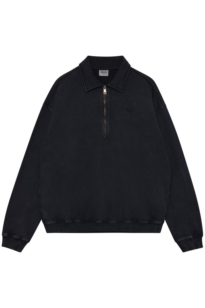 Halo - Boxy Polo Sweat 234449 - 2001 - Black Skjorter 