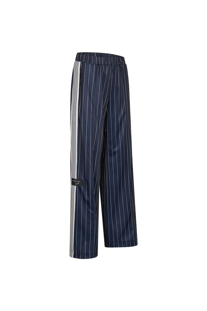 Haute L'Amitié - Baggy Pin Stripe Track Tall Pants HL10578 - Navy