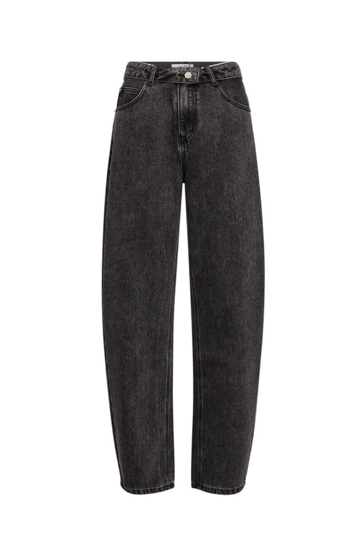 Haute L'Amitié - Barrel Flip Waist Jeans HL10500 - Black