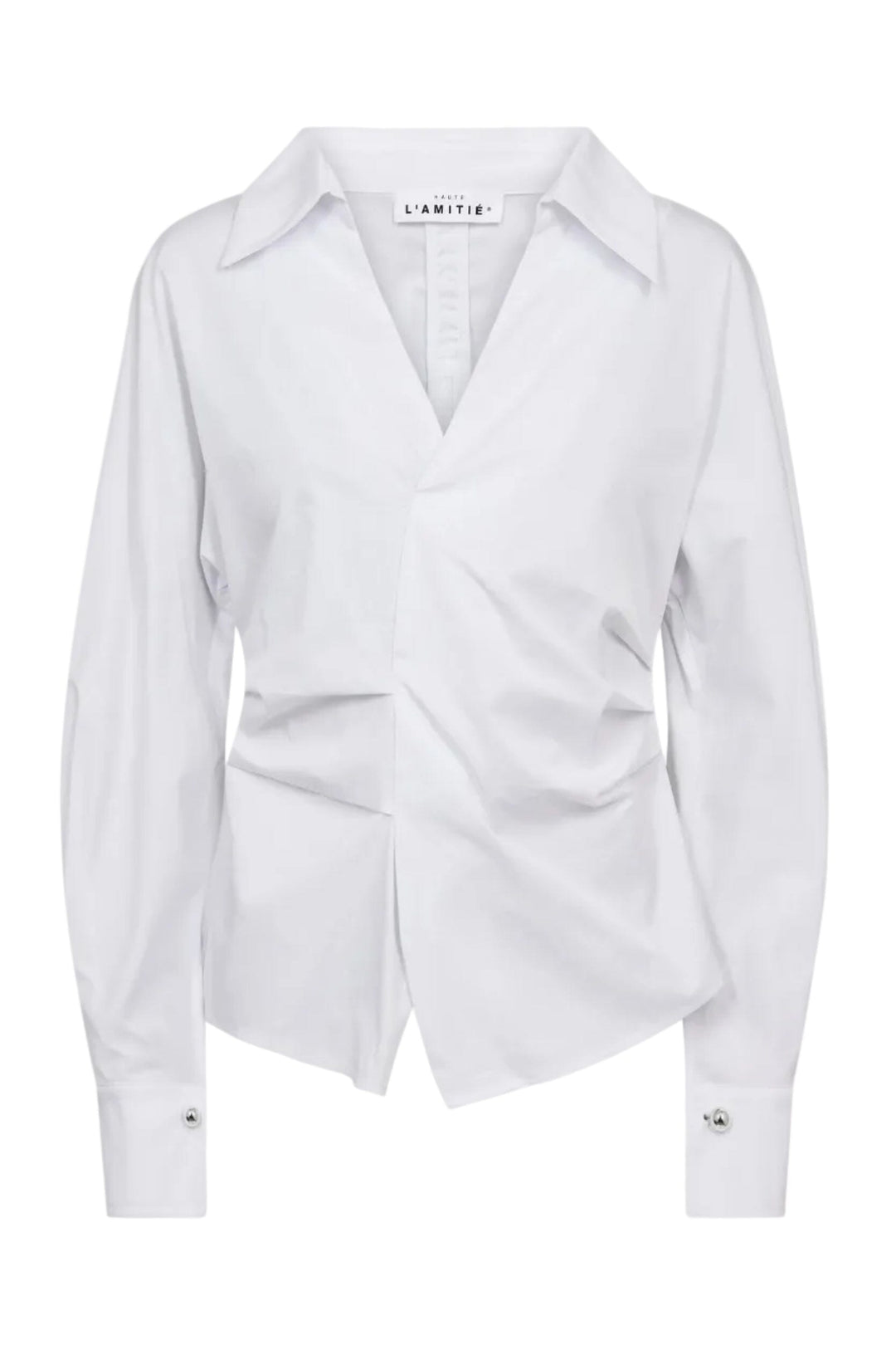 Haute L'Amitié - Bell Zip Ball Shirt HL10755 - White Skjorter 
