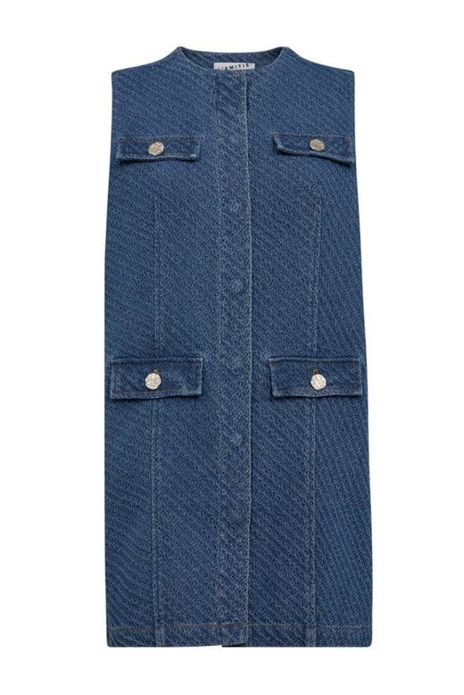 Haute L'Amitié - Bulky Denim Dress HL10138 - Denim Blue