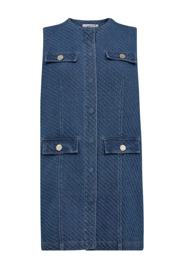 Haute L'Amitié - Bulky Denim Dress HL10138 - Denim Blue