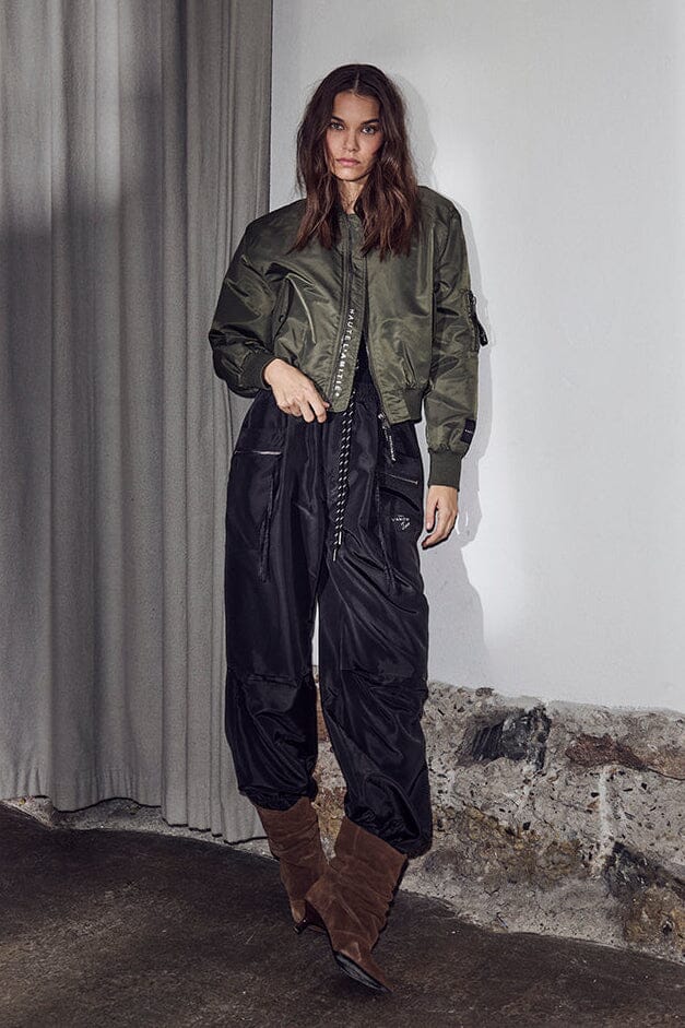 Haute L'Amitié - Cargo Zip Pocket Pant HL10654 - Black Bukser 