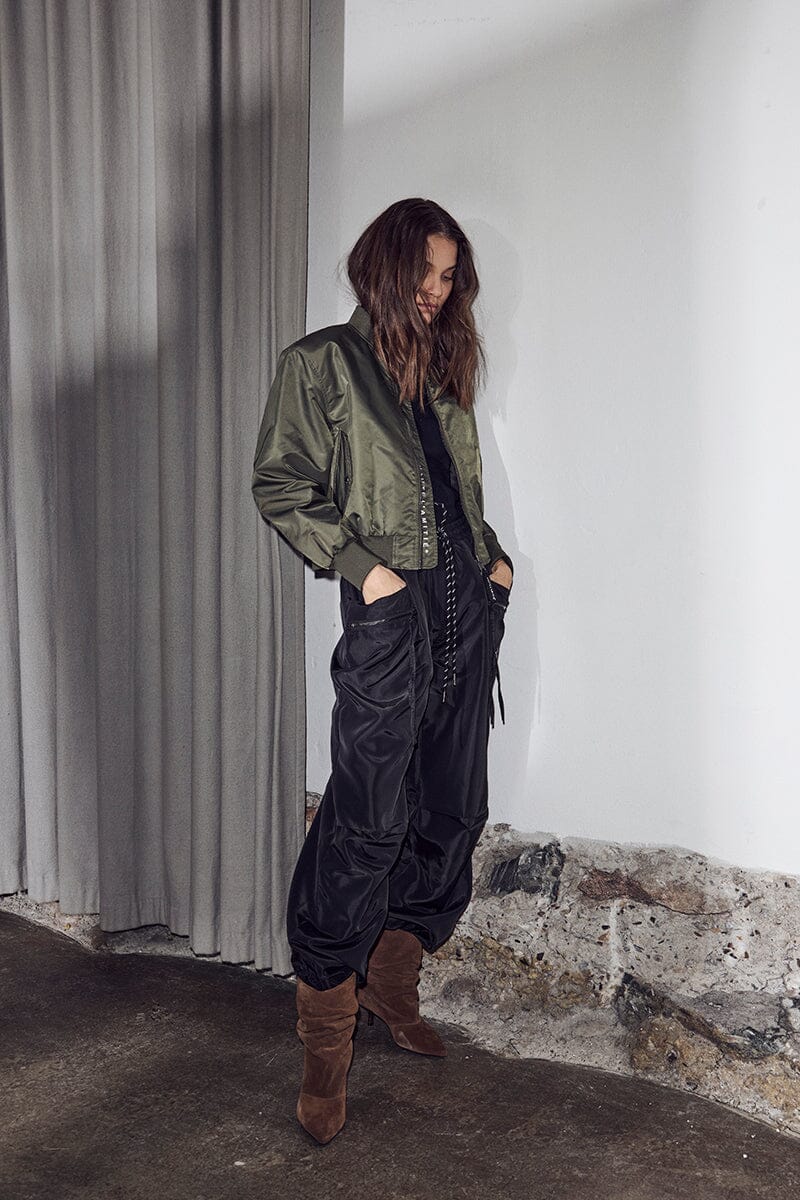 Haute L'Amitié - Cargo Zip Pocket Pant HL10654 - Black Bukser 