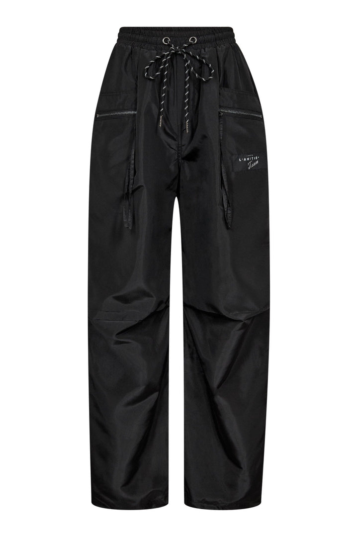 Haute L'Amitié - Cargo Zip Pocket Pant HL10654 - Black Bukser 
