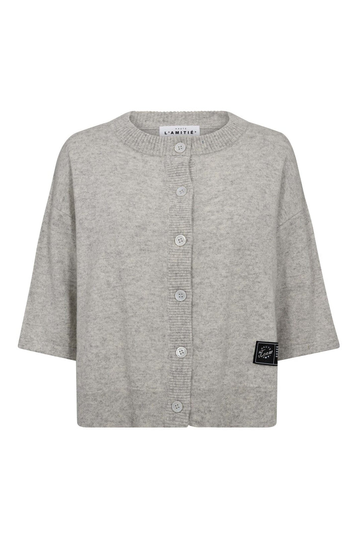 Haute L'Amitié - Cash Ss Cardigan HL10220 - Pearl Melange