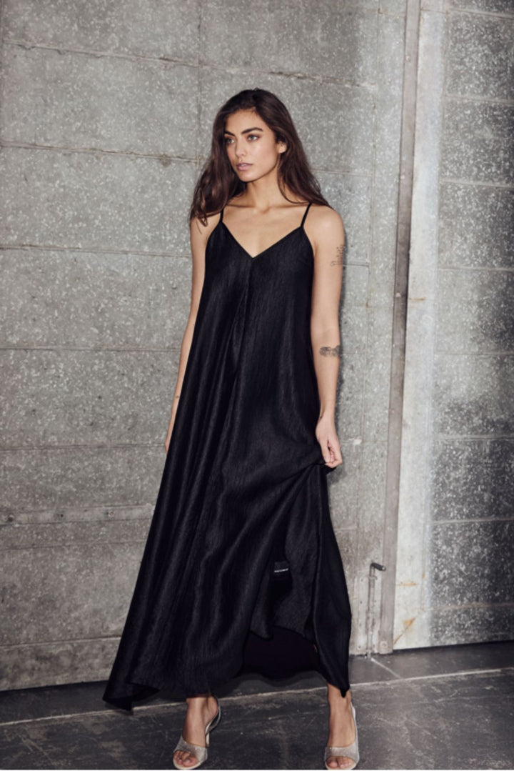 Haute L'Amitié - Corsica Pleat Strap Dress HL10601 - Black Kjoler 