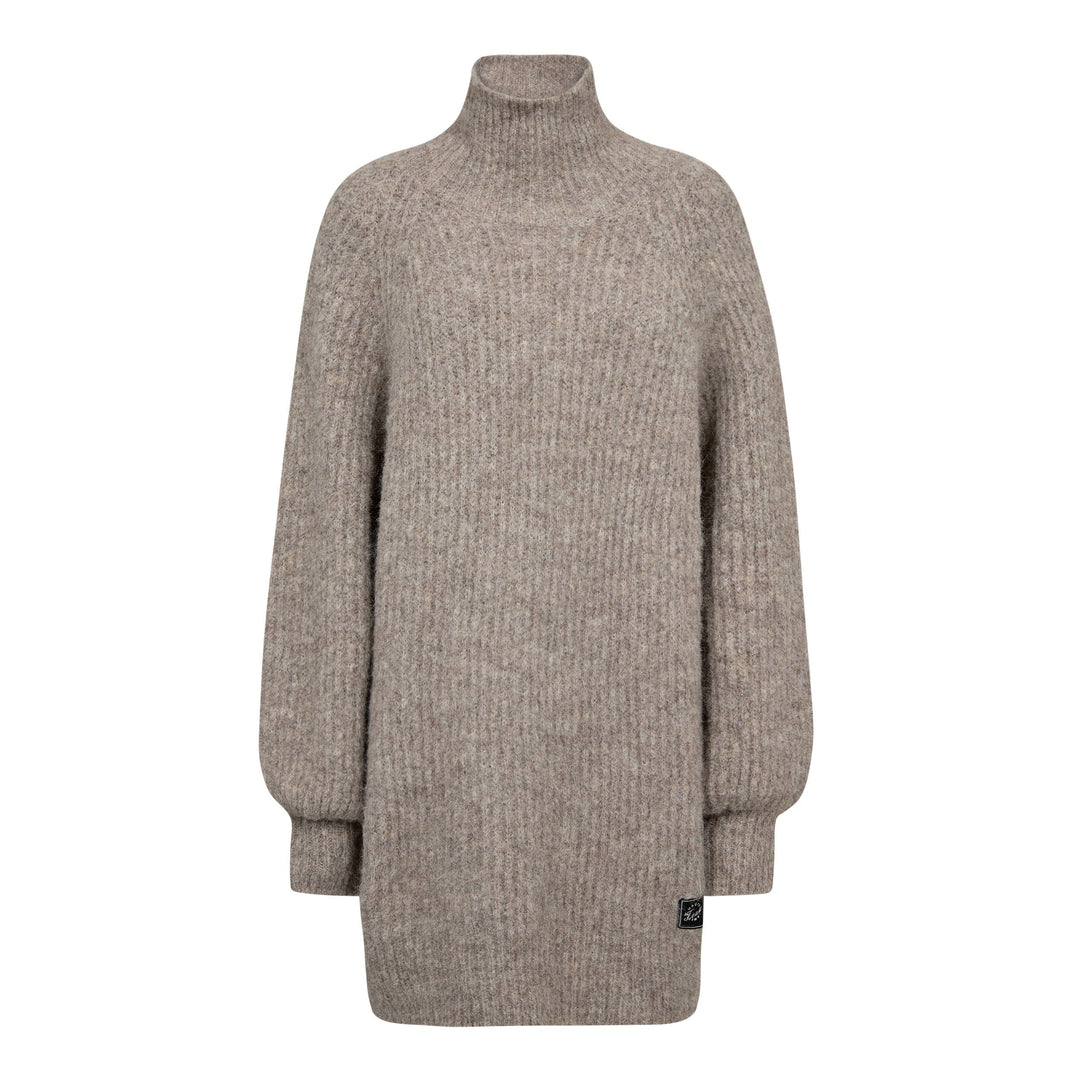 Haute L'Amitié - Darcia Rib Collar Knit HL10662 - Walnut Strikbluser 