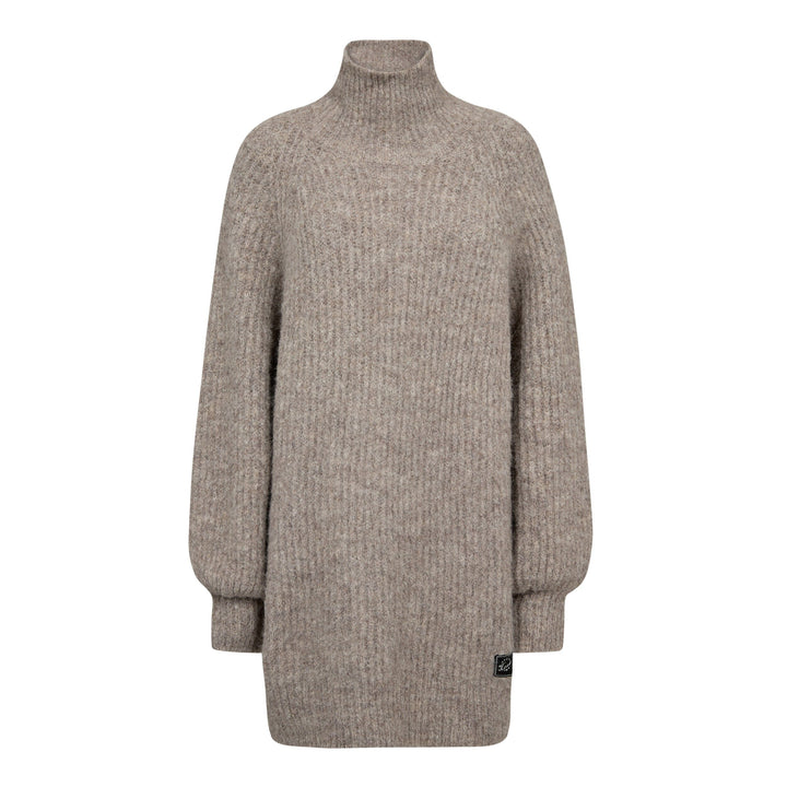 Haute L'Amitié - Darcia Rib Collar Knit HL10662 - Walnut Strikbluser 