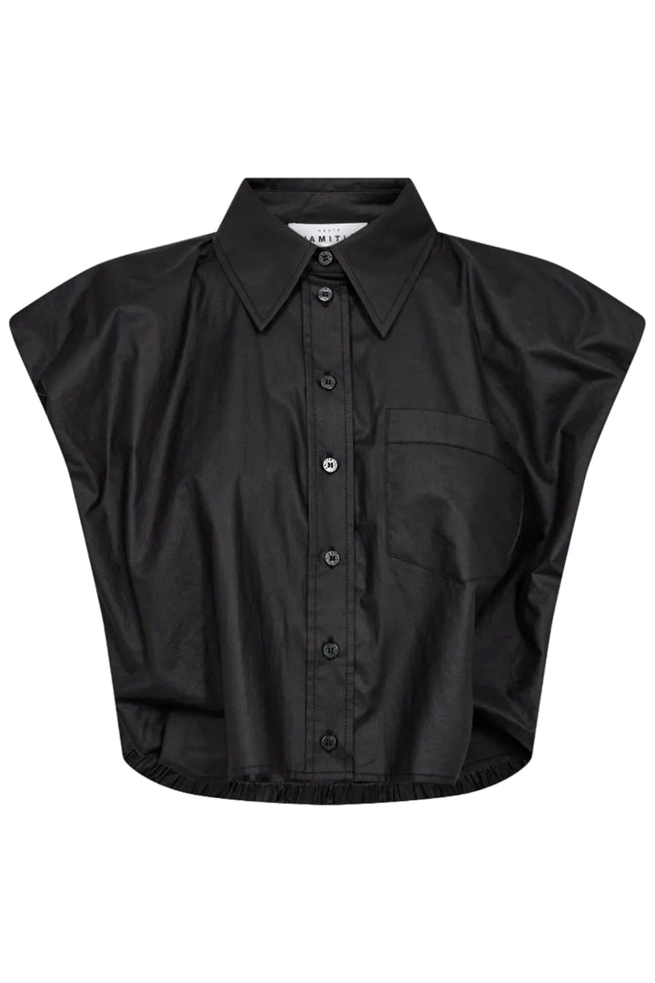 Haute L'Amitié - Dinnie Ns Coated Shirt HL10668 - Black Skjorter 