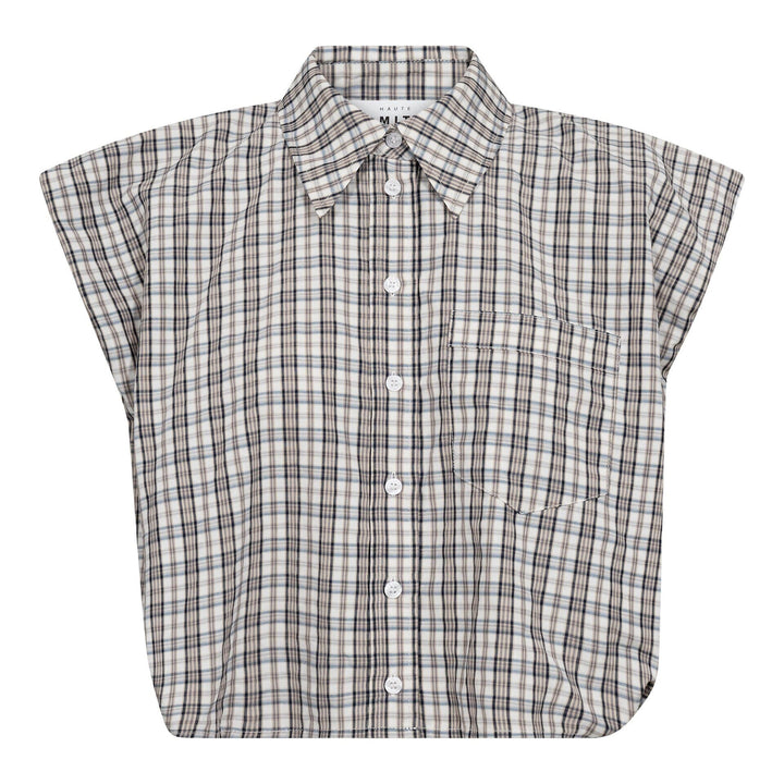 Haute L'Amitié - Dinnie Ns Mini Check Shirt HL10847 - Off-White/ Beige Skjorter 