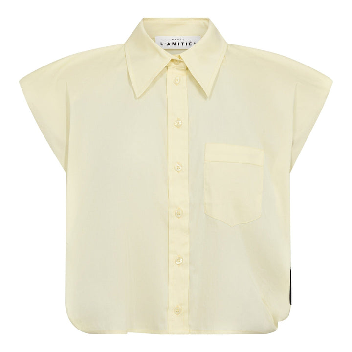 Haute L'Amitié - Dinnie Ns Poplin Shirt HL10846 - Pale Yellow Skjorter 