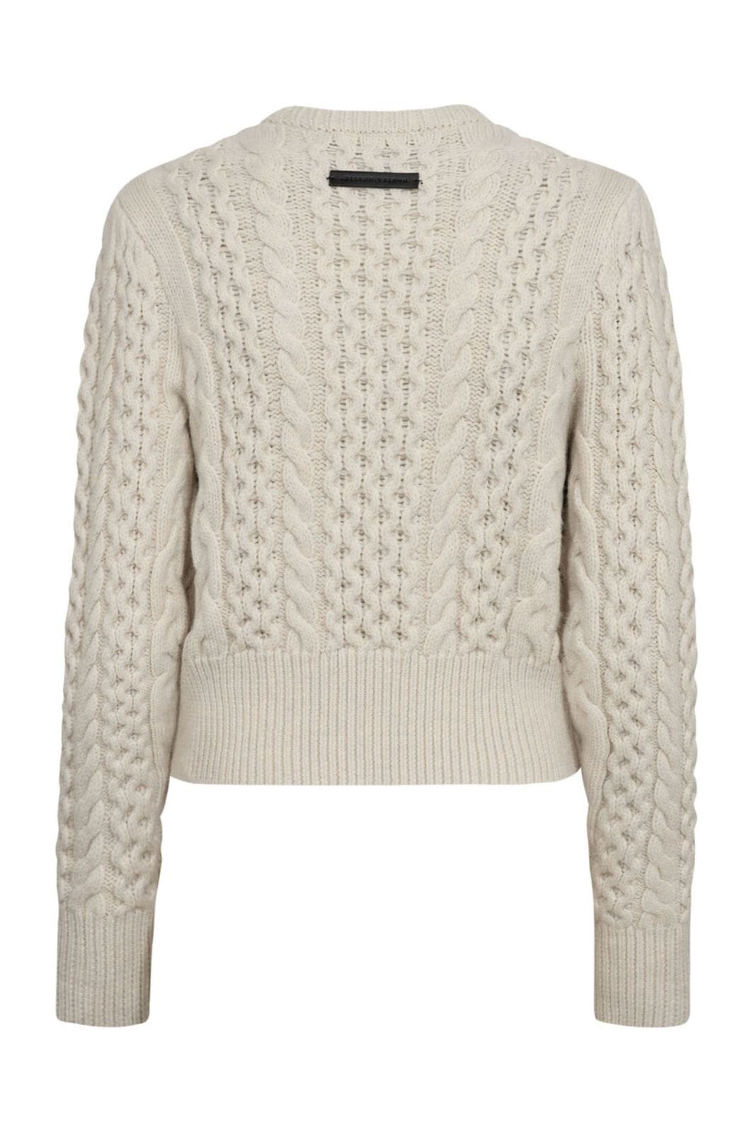 Haute L'Amitié - Duke Cable Knit HL10770 - Oyester Strikbluser 