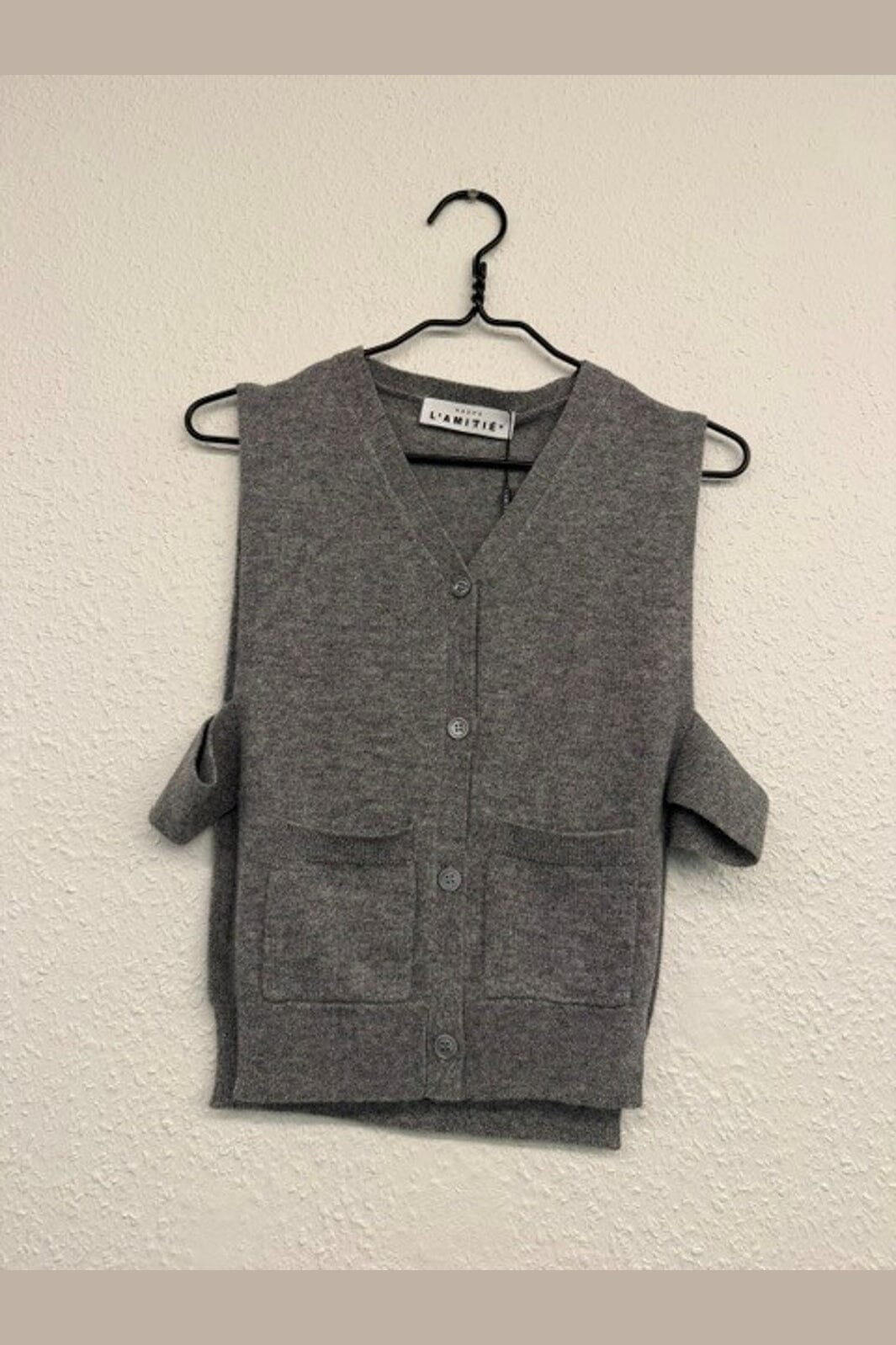Haute L'Amitié - Duke Cut Vest HL10972 - Grey Melangé