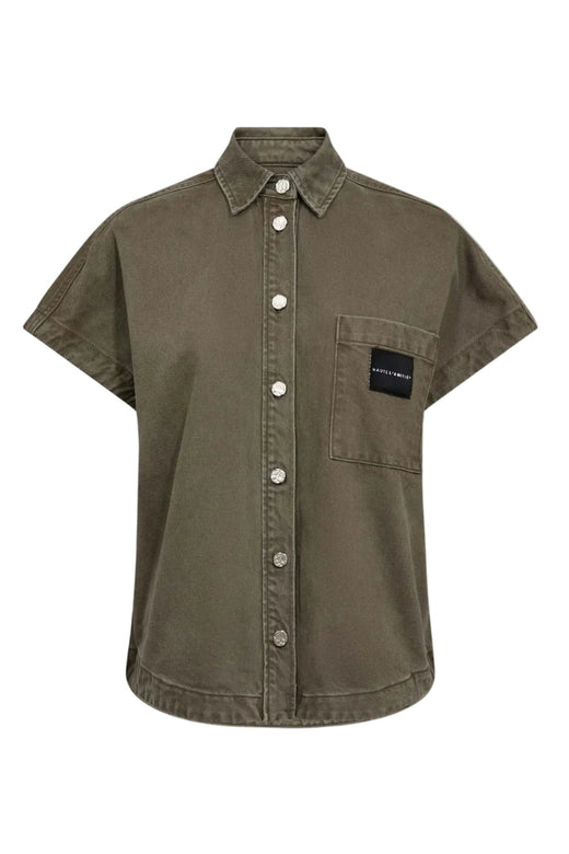 Haute L'Amitié - Enigma Ns Logo Shirt HL10673 - Mud Skjorter 