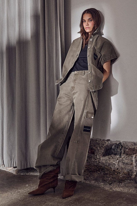 Haute L'Amitié - Enigma Pocket Pant HL10672 - Mud Bukser 