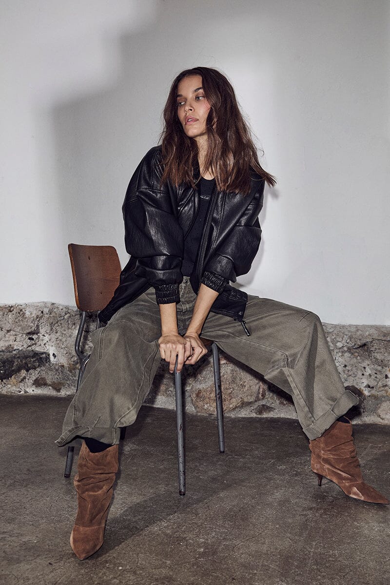 Haute L'Amitié - Enigma Pocket Pant HL10672 - Mud Bukser 