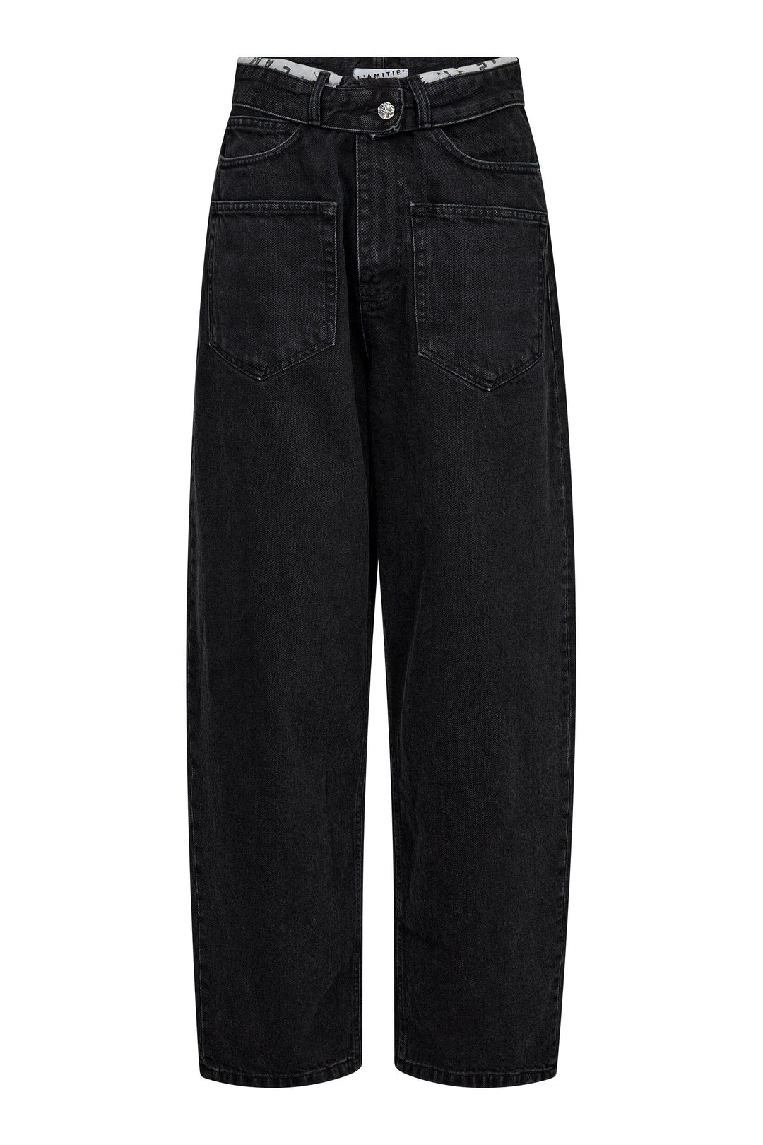Haute L'Amitié - Flip Waist Pocket Jeans HL10695 - Black Jeans 