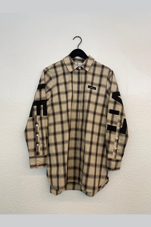 Haute L'Amitié - Idel Button Check Shirt HL11158 - Beige Check