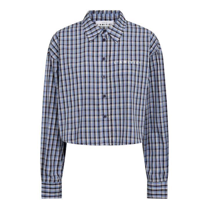 Haute L'Amitié - Isolde Check Shirt HL10828 - Blue Check Skjorter 