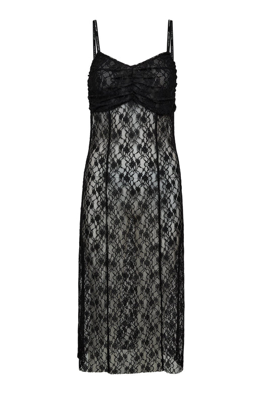 Haute L'Amitié - Lace Logo Strap Dress HL10752 - Black Kjoler 