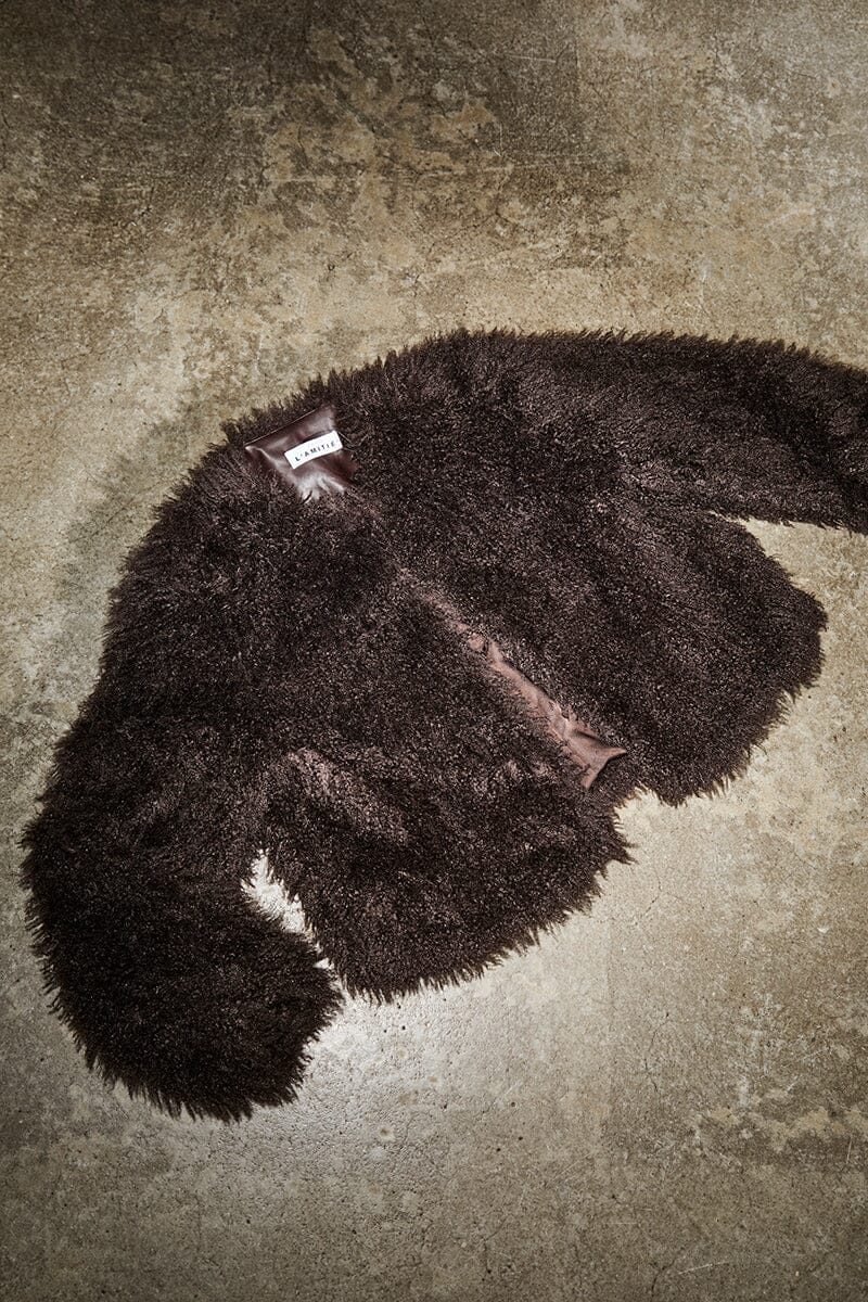 Haute L'Amitié - Lagotto Crop Fur Jacket HL10742 - Mocca Jakker 