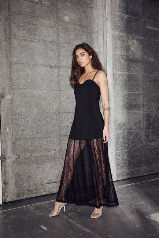 Haute L'Amitié - L'E Summer Corsage Dress HL10598 - Black Kjoler 