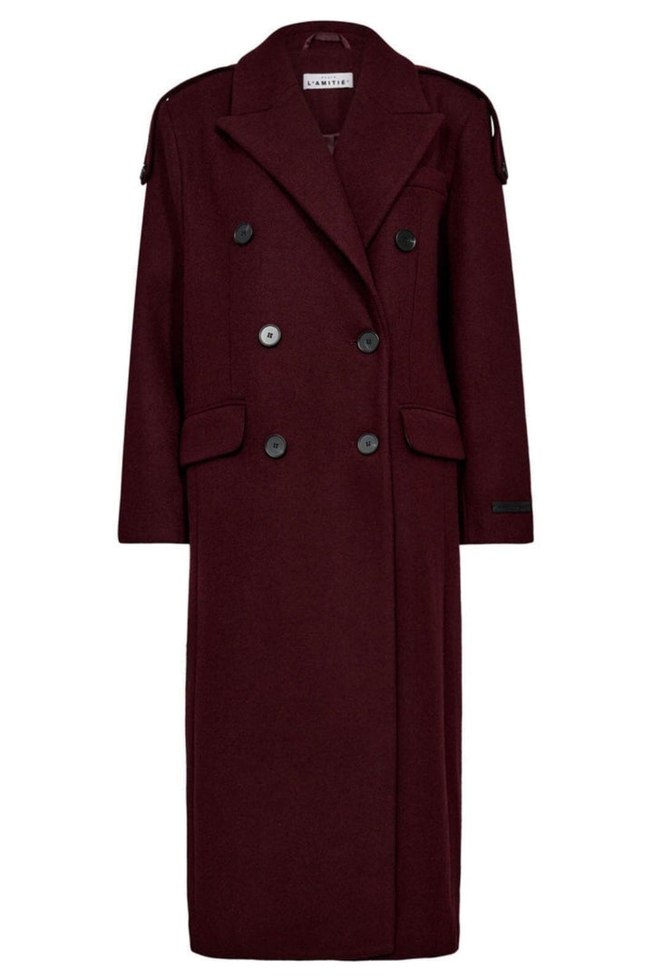 Haute L'Amitié - Lida Tailor Wool Coat HL10176 - Amarone Jakker 