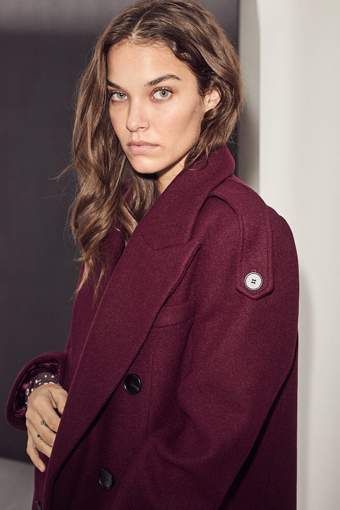 Haute L'Amitié - Lida Tailor Wool Coat HL10176 - Amarone Jakker 