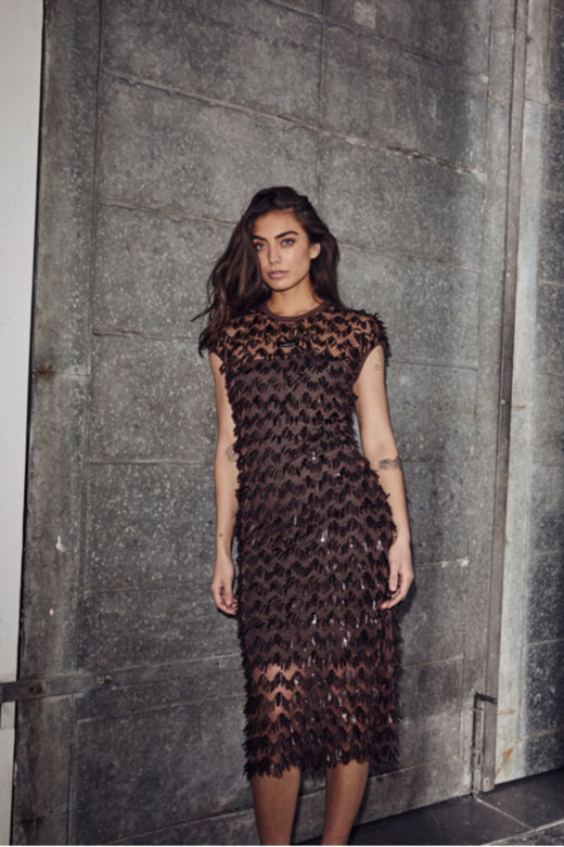 Haute L'Amitié - Limone Dress HL10628 - Mocca Kjoler 