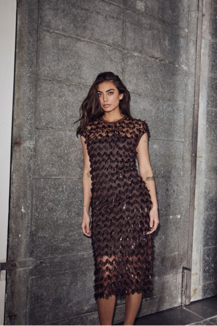 Haute L'Amitié - Limone Dress HL10628 - Mocca Kjoler 