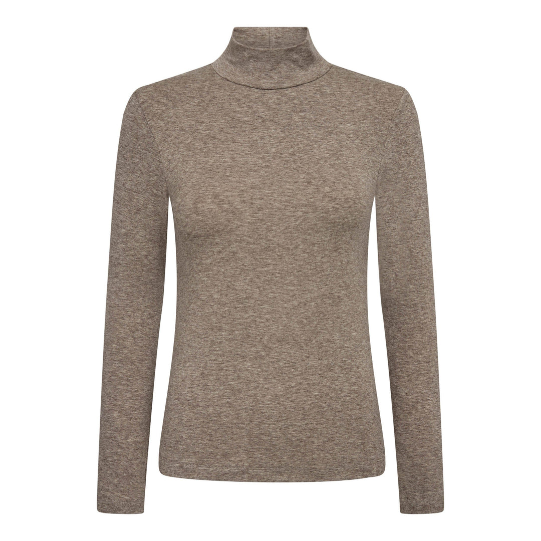 Haute L'Amitié - Lux Turtle Ls Tee HL10851 - Walnut Melange T-shirts 