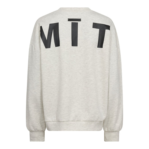 Haute L'Amitié - Maxi Split Logo Sweat HL10413 - Pearl Melange Sweatshirts 