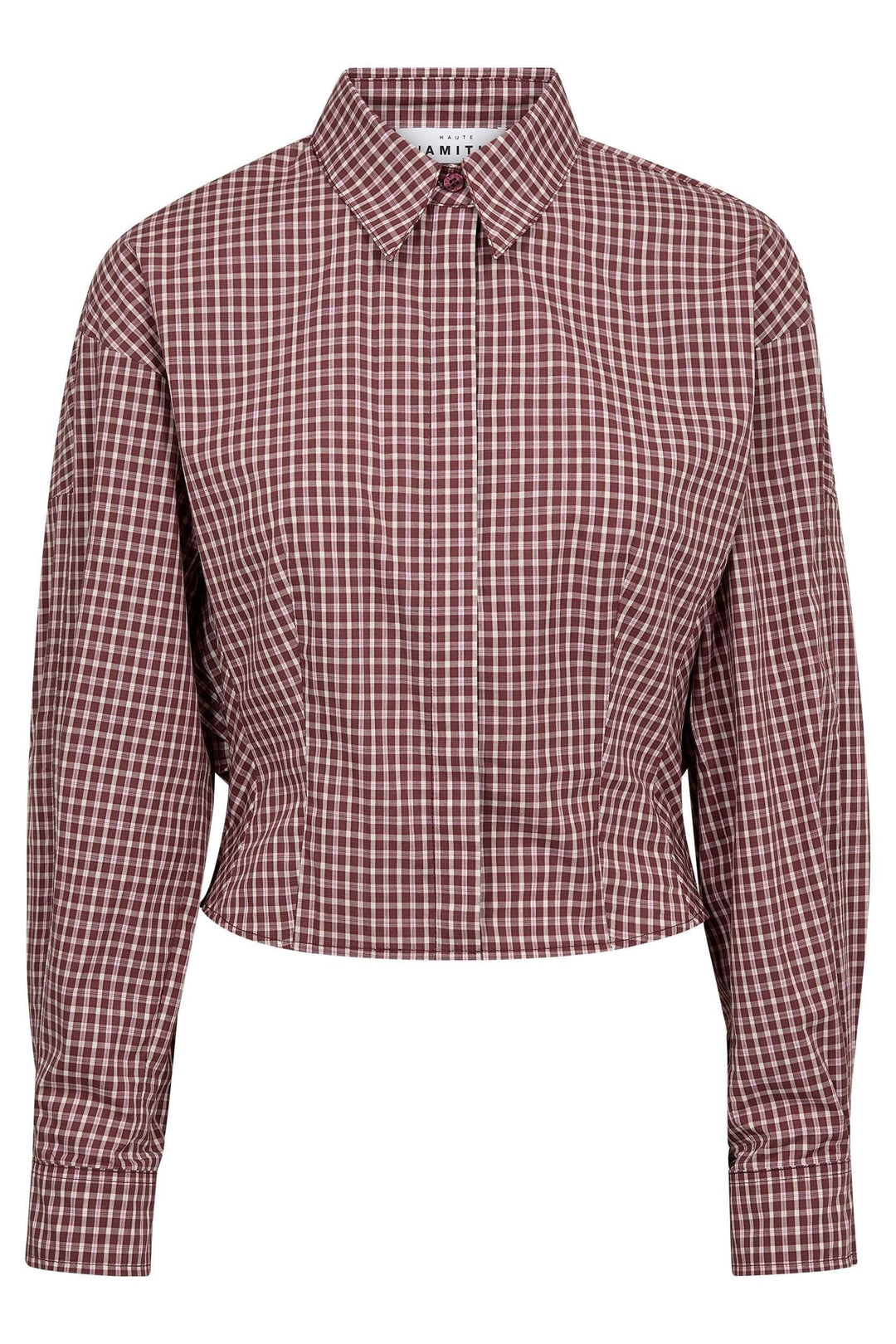 Haute L'Amitié - Musa Check Smock Shirt HL10753 - Wine Skjorter 