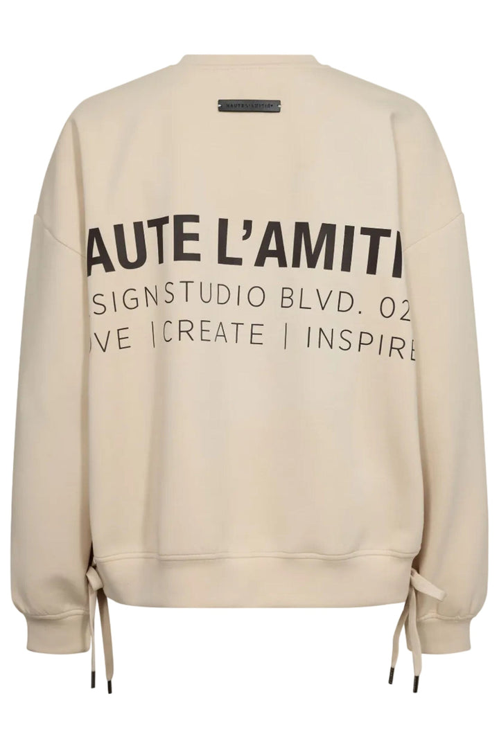 Haute L'Amitié - New Studio Tie Sweat HL10714 - Pearl Sweatshirts 