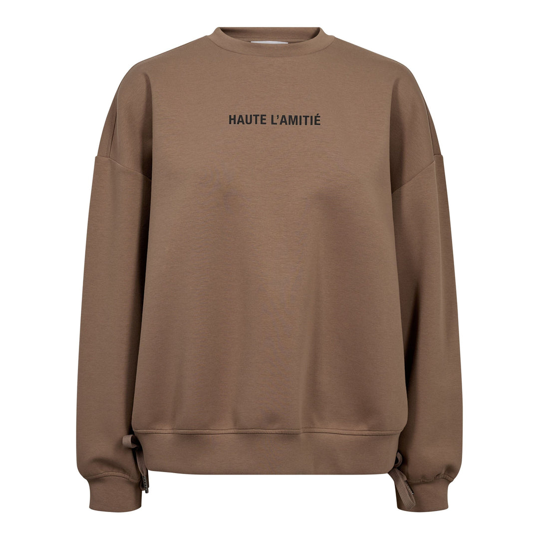 Haute L'Amitié - New Studio Tie Sweat HL10714 - Walnut Sweatshirts 