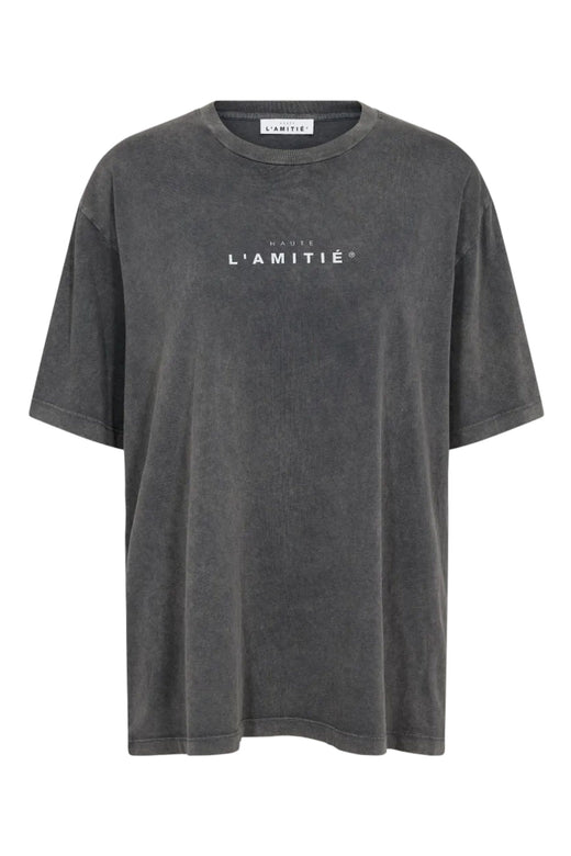 Haute L'Amitié - Noma Logo Loose Acid Tee HL10507 - Black Acid Wash T-shirts 
