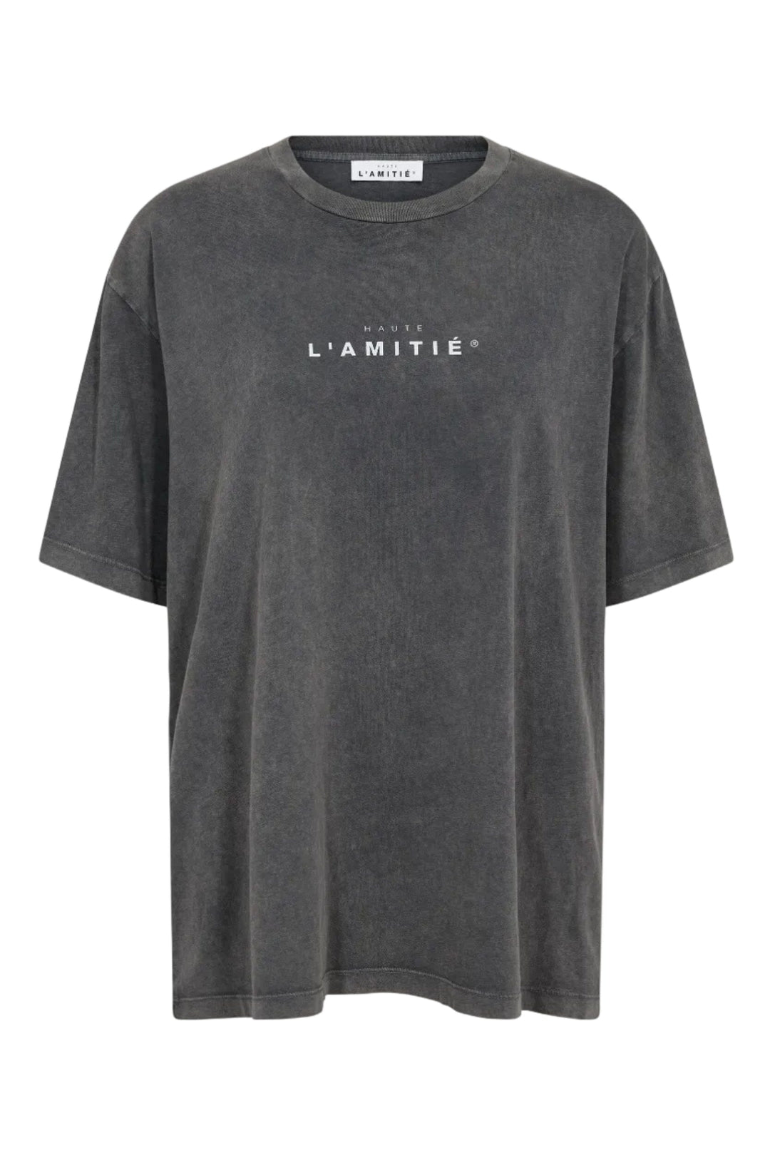 Haute L'Amitié - Noma Logo Loose Acid Tee HL10507 - Black Acid Wash T-shirts 