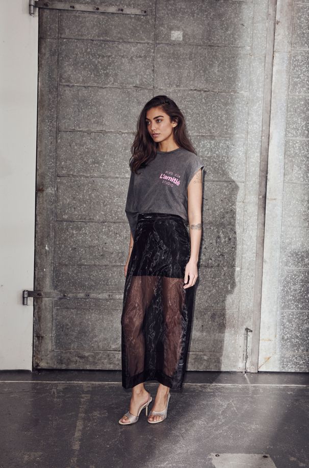 Haute L'Amitié - Noma Logo Top HL10532 - Washed Black Toppe 