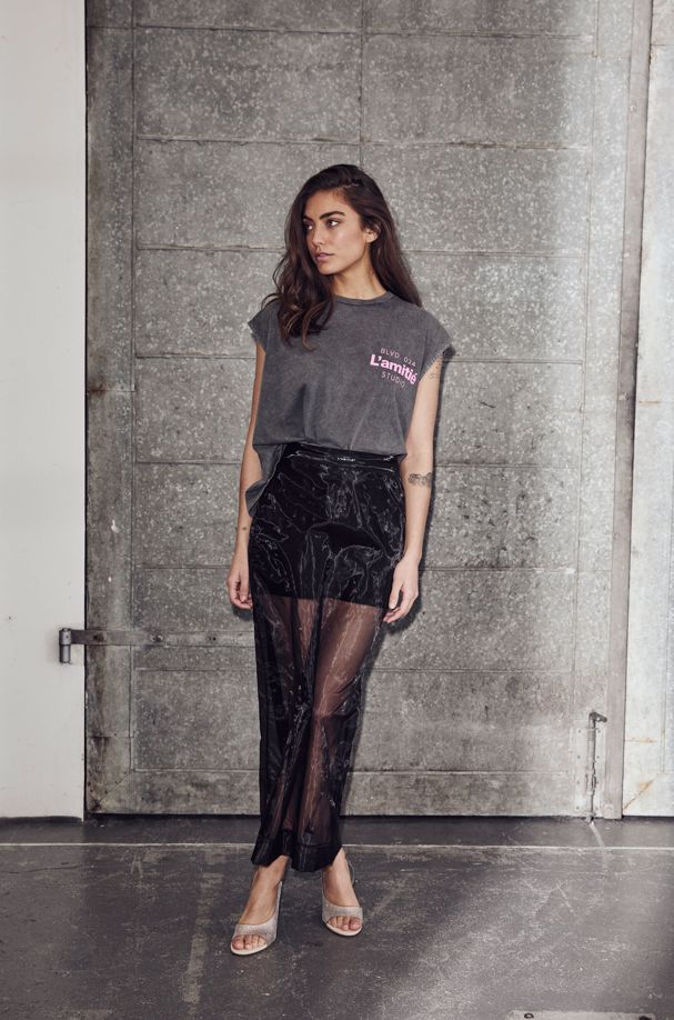 Haute L'Amitié - Noma Logo Top HL10532 - Washed Black Toppe 