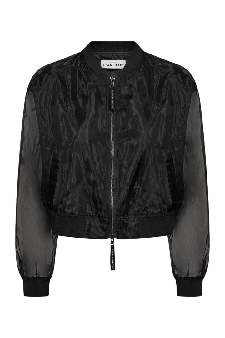 Haute L'Amitié - Organza Bomber HL10660 - Black Jakker 