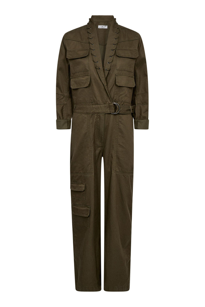 Haute L'Amitié - Pielle Twill Boiler Suit HL10629 - Army Jakker 
