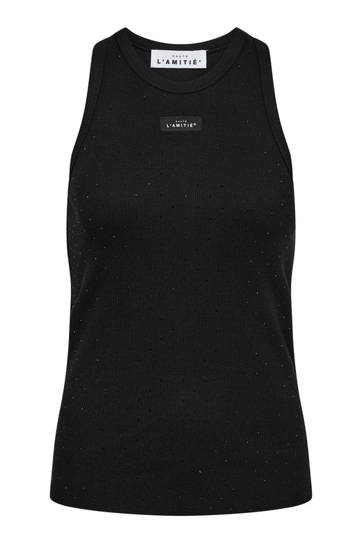 Haute L'Amitié - Rib Badge Stone Tank HL10707 - Black Toppe 