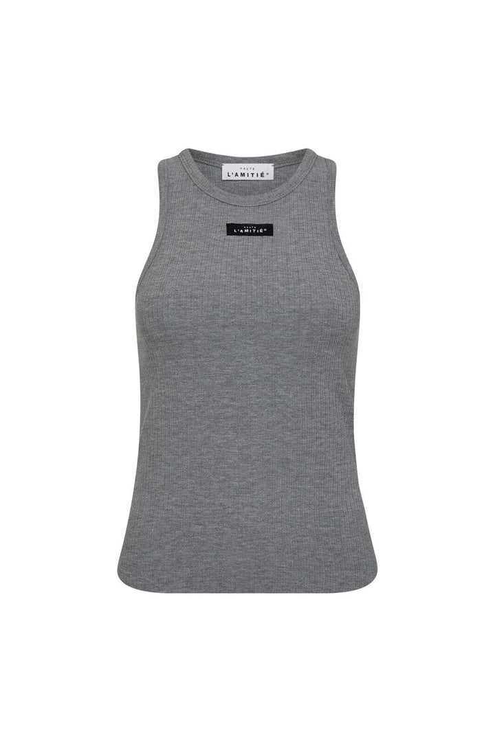 Haute L'Amitié - Rib Badge Tank HL10011 - Grey Melangé