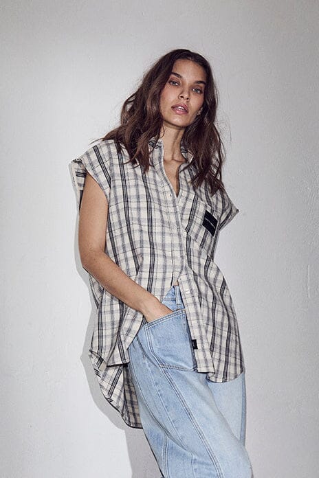 Haute L'Amitié - Rixton Ns Check Shirt HL10732 - Off-White Skjorter 