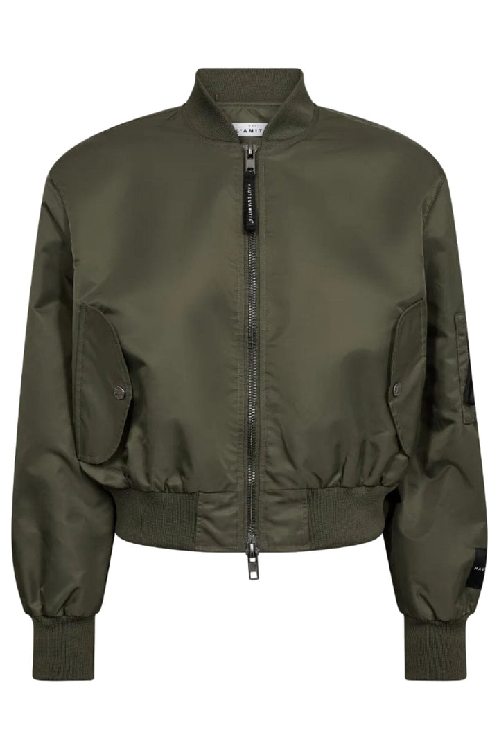 Haute L'Amitié - Sally Crop Bomber HL10659 - Army Jakker 